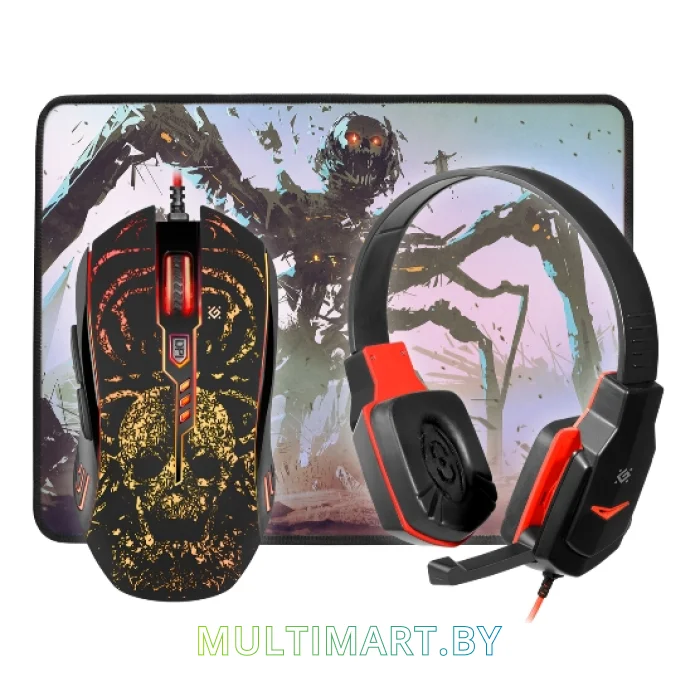 Комплект мышь с ковриком + наушники Defender Nemesida MHP-128 (52128)
